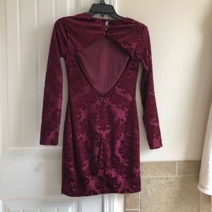 B. Darlin Velvet Mini Dress
